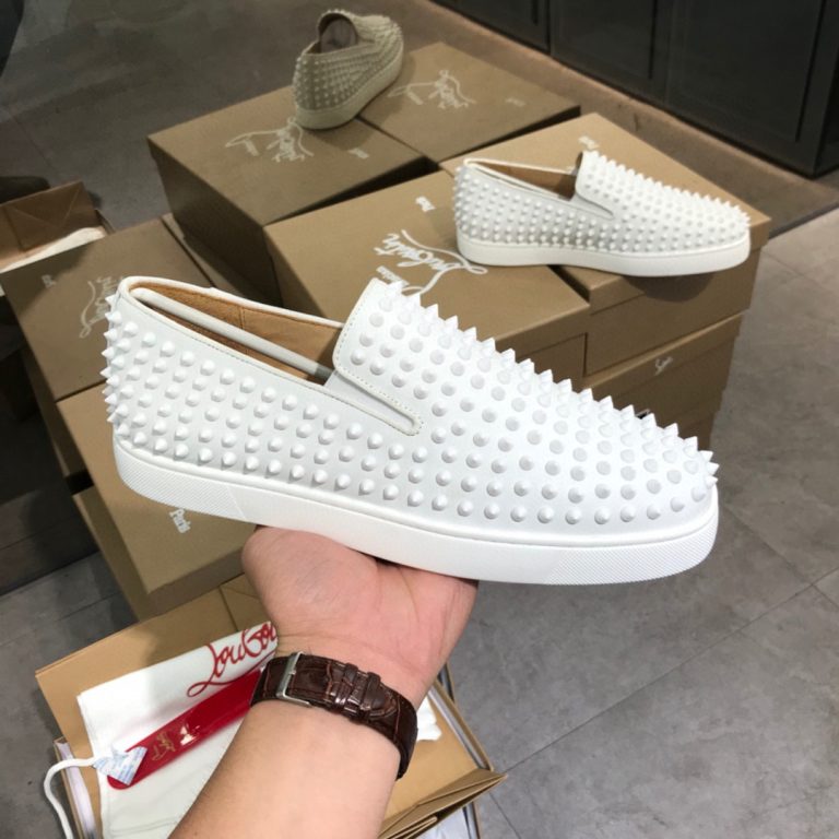 Super Clon Christian Louboutin Zapatos de cuero de vaca rojo Replica Diseñador 3