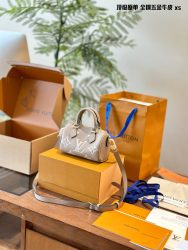 Super Clone Louis Vuitton Schwarzes Rindsleder Luxus Schulter Dupe