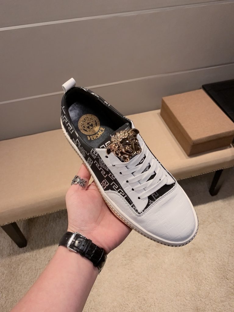 Versace Shoes Cowhide Casual Designer Fake Shoes Websites List