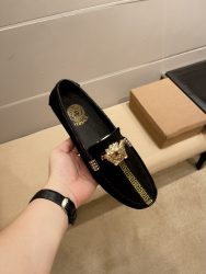 Versace Shoes Cowhide Casual Look Alike Knock Off Designer Shoes