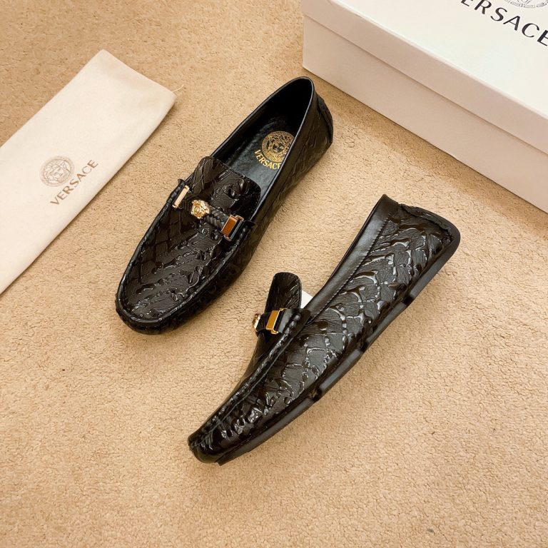 Versace Shoes Cowhide Casual Luxury Replica Shoes