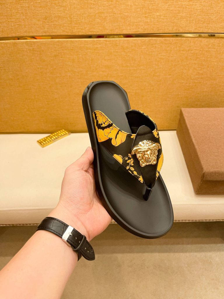 Versace Schuhe Rindsleder klassische erste Kopie Replik Trainer