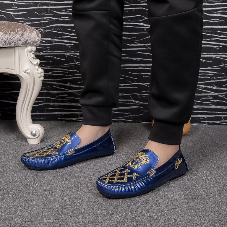 Réplica de zapatos Versace de piel de vaca