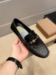 Versace Shoes Cowhide Elegant 1:1 Fake Designer Shoes