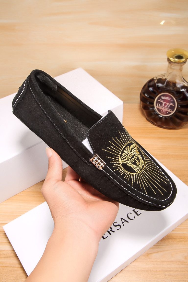 Versace zapatos de cuero de vaca elegante diseñador falso Golden Goose zapatos