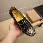 Versace Shoes Cowhide Elegant Dupe Best Fake Shoes
