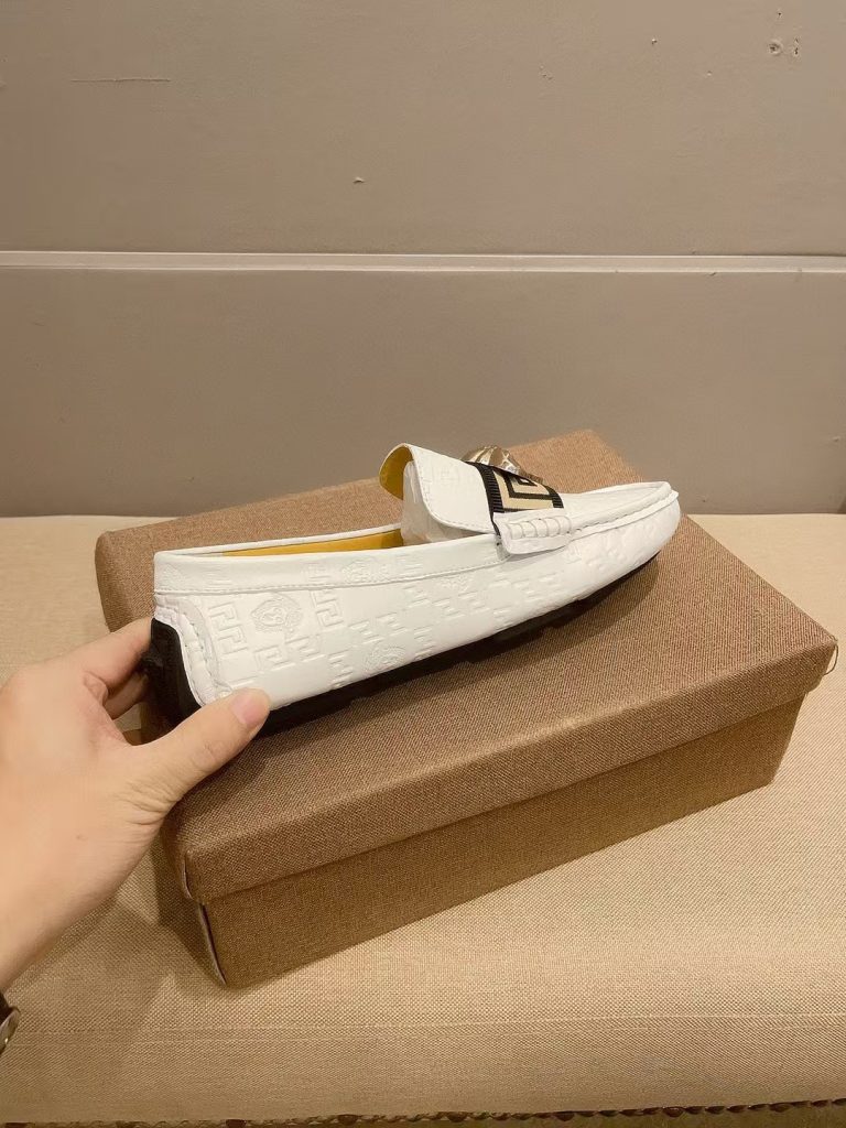 Versace Shoes Cowhide Elegant Dupe Fake Shoes Shop