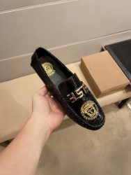 Versace Shoes Cowhide Elegant Fake Replica Designer Shoes