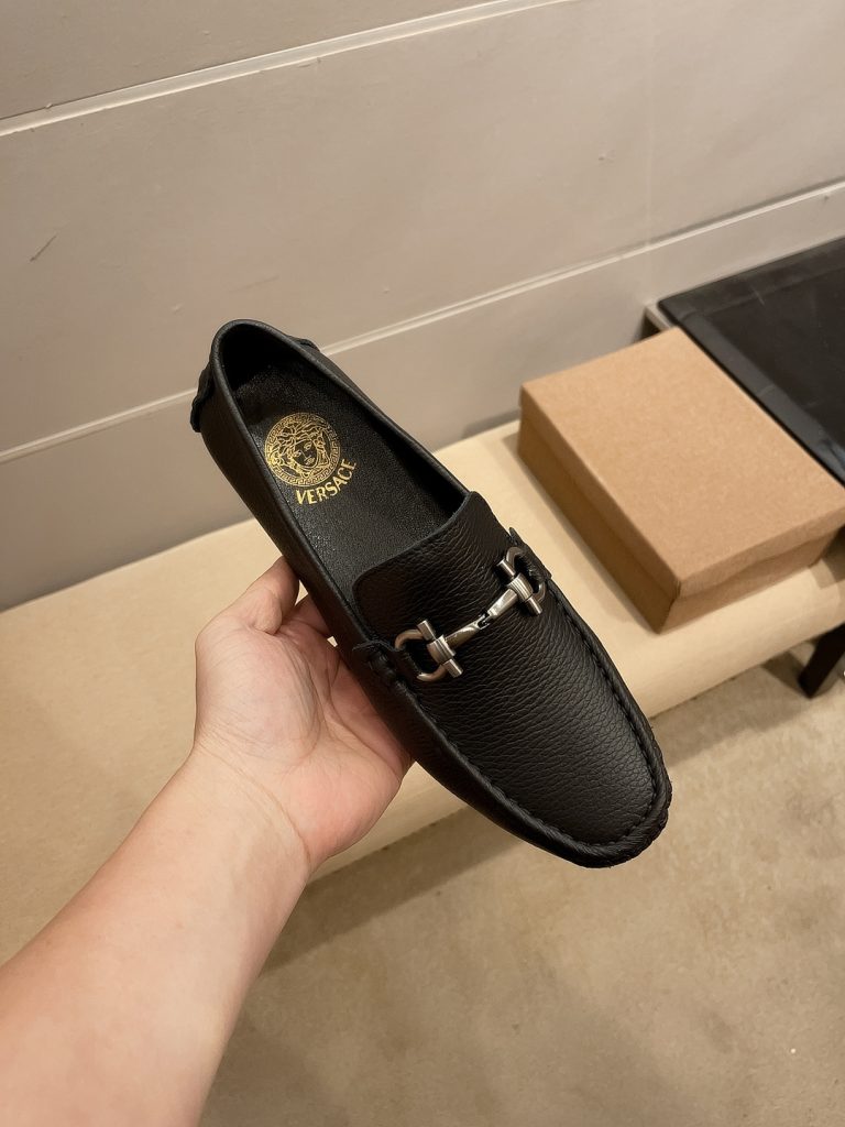 Versace Shoes Cowhide Elegant High Quality Best Replica Shoes Website