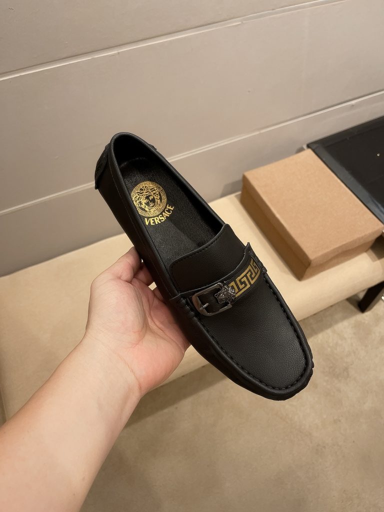 Versace Shoes Cowhide Elegant High Quality Fake Golden Goose Shoes
