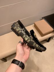 Versace Shoes Cowhide Elegant Look Alike Replica Shoe Websites