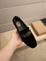 Versace Shoes Cowhide Fashion Dupe Fake Shoes For Sale
