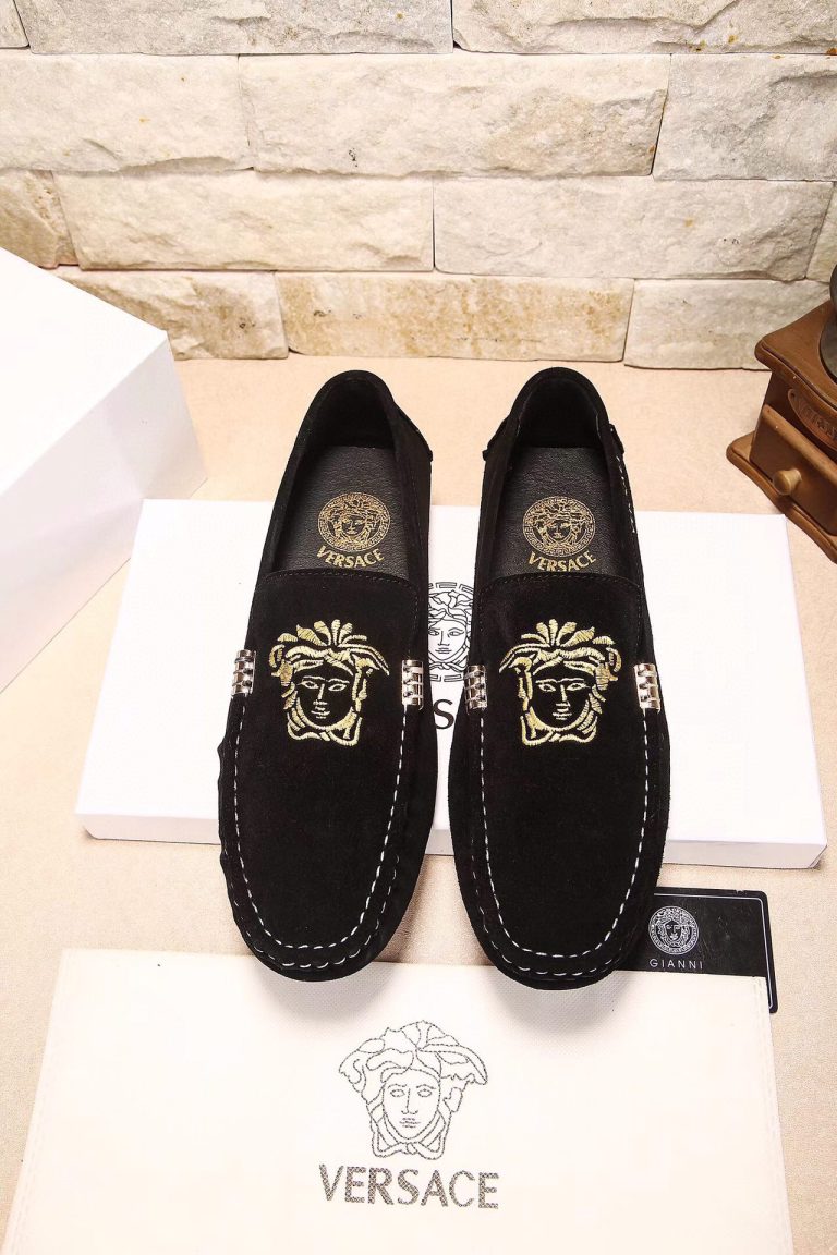 Versace Shoes Cowhide Fashion Fake Fake Shoe Website