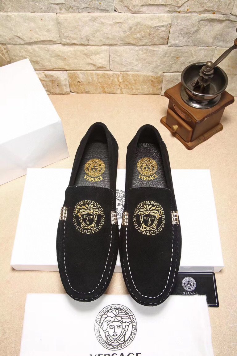 Versace Shoes Cowhide Fashion Look Alike Replica Shoes