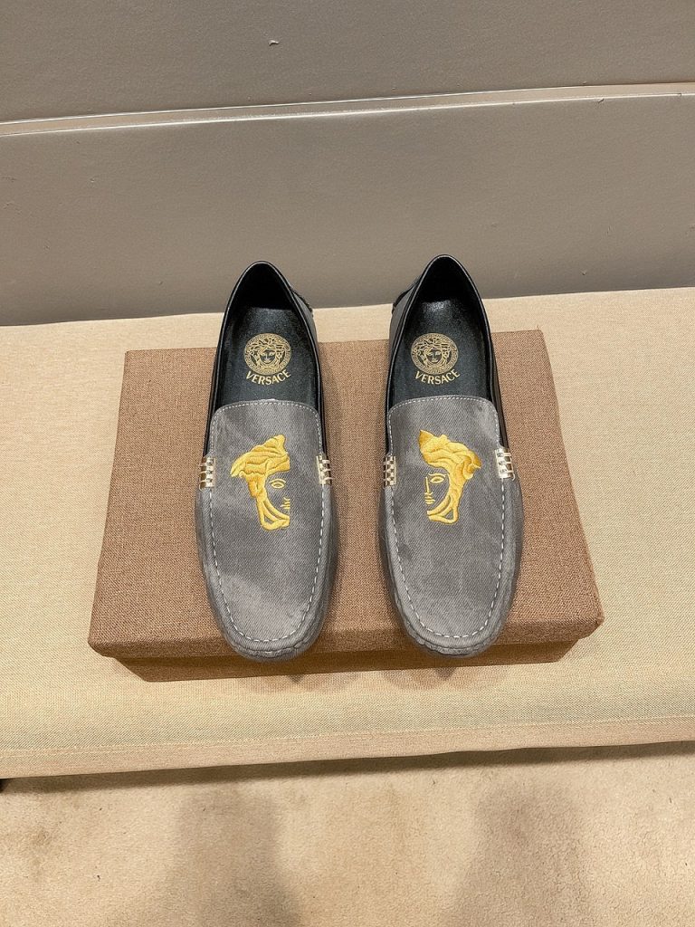 Versace Shoes Cowhide Fashion Luxury Fake Red Bottom Shoes