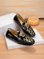 Versace Shoes Cowhide Fashion Super Clone Replica Designer Shoes