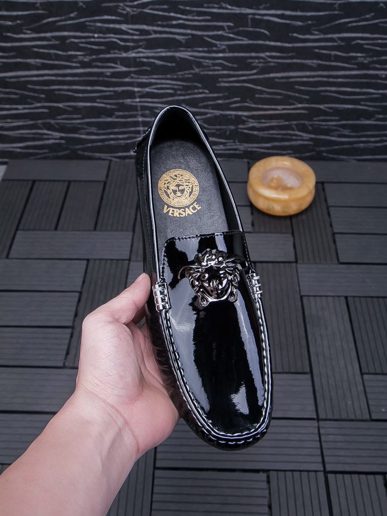 Versace Shoes Leather Elegant Aaa Best Fake Shoe Websites
