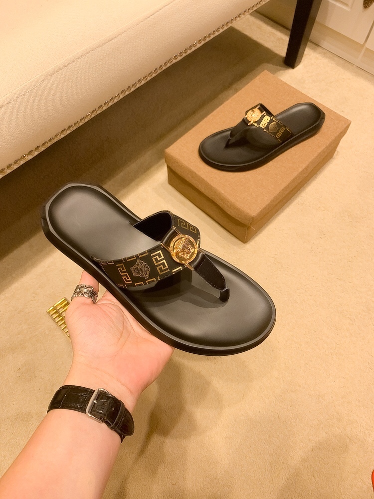 Versace Shoes Leather Fashion First Copy Fake Shoes Cheap