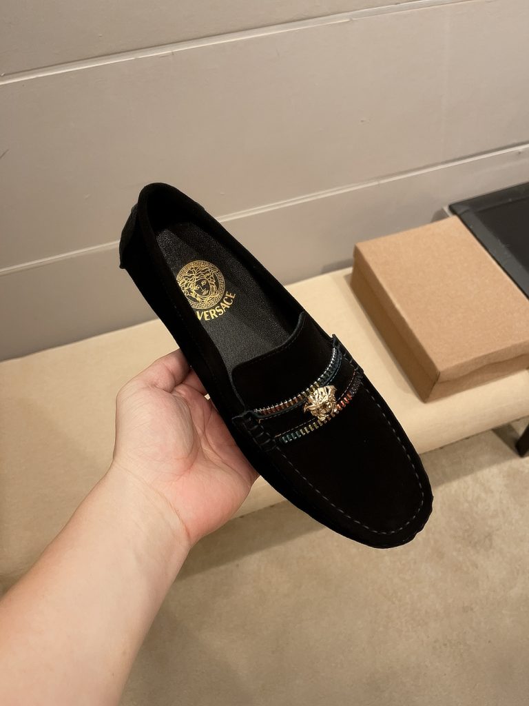 Versace Shoes Cowhide Elegant High Quality Best Replica Shoes Website