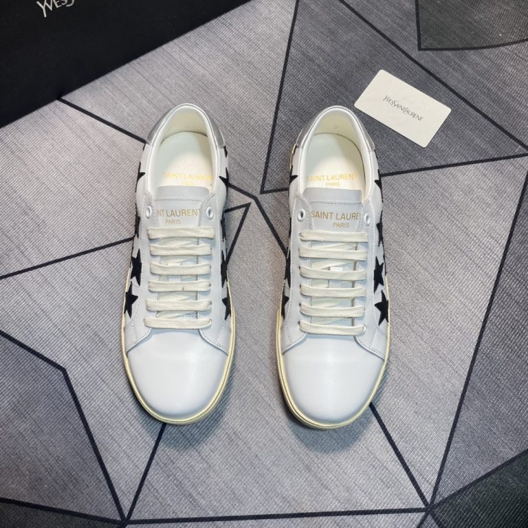 Ysl Shoes Cowhide Classic Dupe Fake Valentino Shoes