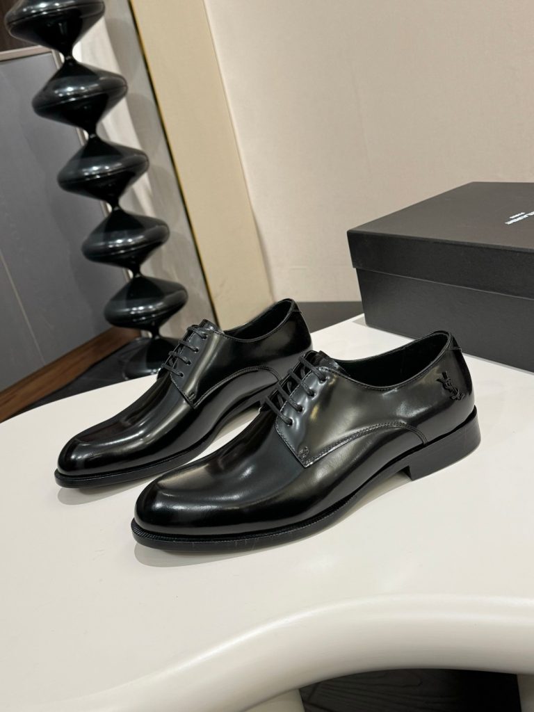 Ysl Shoes Leather Formal Look Alike Fake Golden Goose Shoes