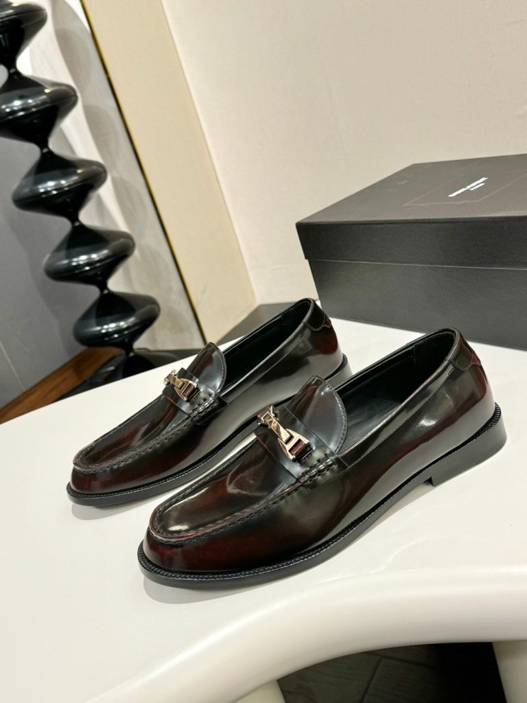 Ysl Shoes Leather Formal Super Clone Shoe Replicas Cheap